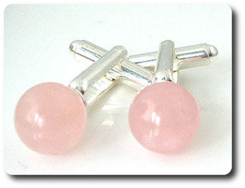 PINK QUARTZ Cufflinks