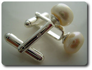 BOUTONS DE MANCHETTES PERLES