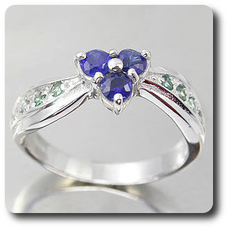 SAPPHIRE & ALEXANDRITE RING