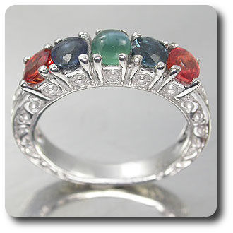 SAPPHIRE & ALEXANDRITE RING