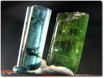 10.50 cts PARAIBA & GREEN TOURMALINE