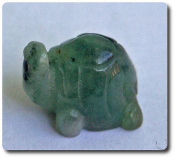 35,55 cts CARVING TORTOISE A JADEITE