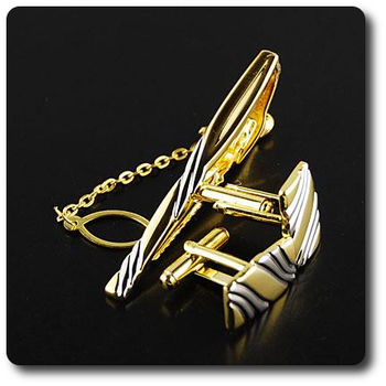 BOUTONS DE MANCHETTES + PINCE A CRAVATE