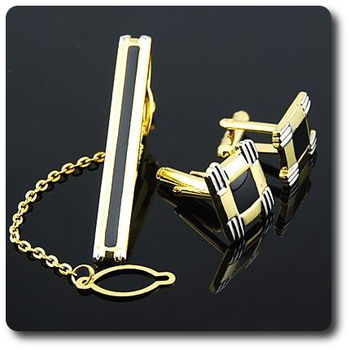 BOUTONS DE MANCHETTES + PINCE A CRAVATE