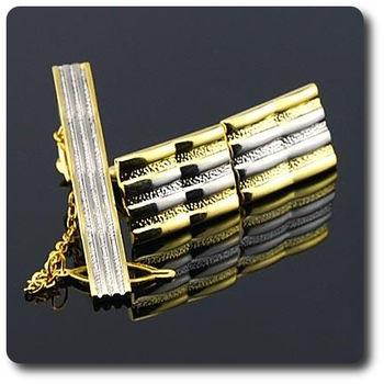 CUFFLINKS WITH TIE CLIP