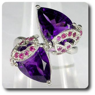 AMETHYST & RUBY RING