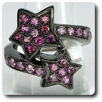 BAGUE SAPHIR ROSE