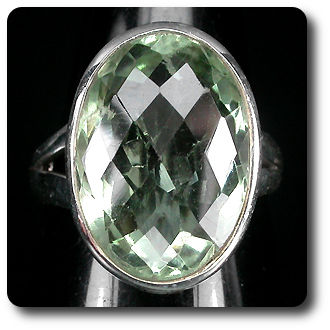 GREEN AMETHYST RING