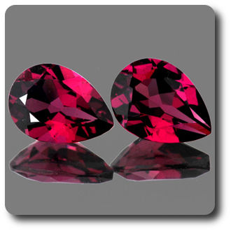 1.66CT. 2 pcs Pink Rhodolite GARNET. IF