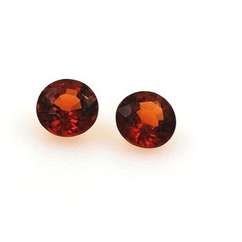 0.60CT. 2 pcs ORANGE SPESSARTITE GARNET. IF