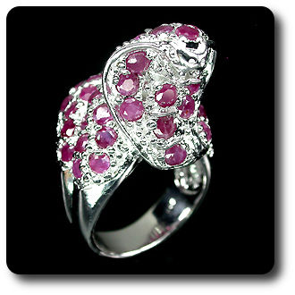 RUBY COBRA RING