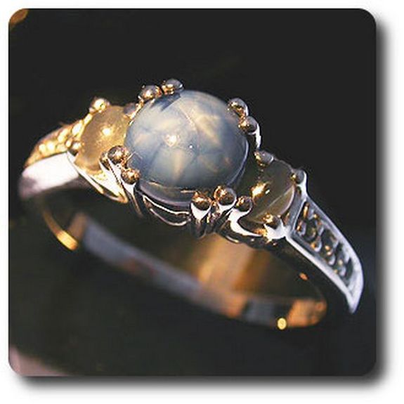 STAR SAPPHIRE & ALEXANDRITE  RING