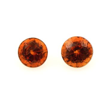 0.54 cts 2 GRENAT SPESSARTITE ORANGE. IF