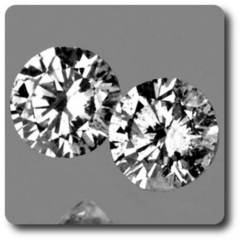 0.03 cts LOT DE 2 DIAMANT BLANC (F-G) . VVS