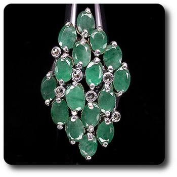 EMERALD & MARCASITE RING