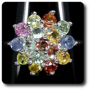 MULTICOLOR SAPPHIRE RING