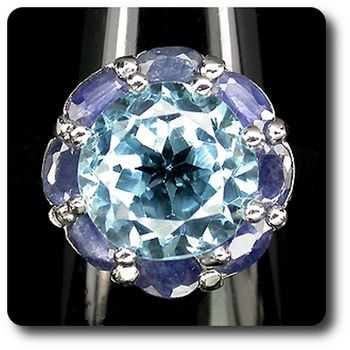 TOPAZ & SAPPHIRE RING