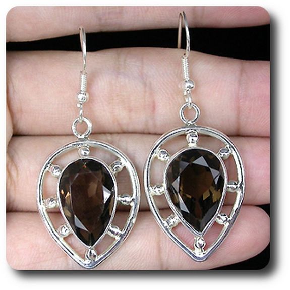 SMOKY QUARTZ  EARRINGS