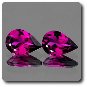 0.87CT. 2 pcs Pink Rhodolite GARNET. IF