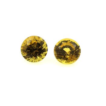 0.93CT. 2 pcs Yellow Grossular GARNET. VVS