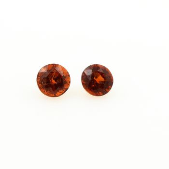 0.46 cts 2 GRENAT SPESSARTITE ORANGE. IF