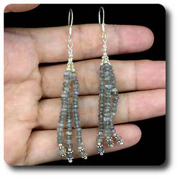 BOUCLES D'OREILLE LABRADORITE