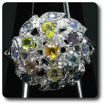 MULTICOLOR SAPPHIRE RING