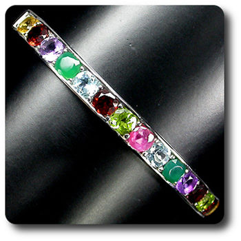 PERIDOT,AMETHYST,TOPAZ BRACELET