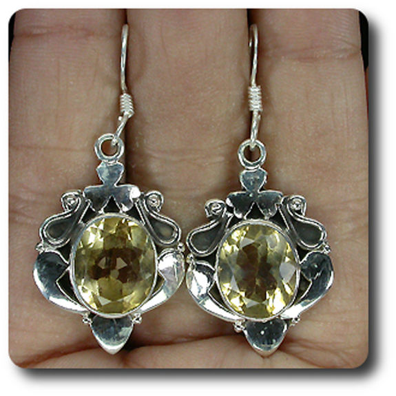 BOUCLES D'OREILLE CITRINE