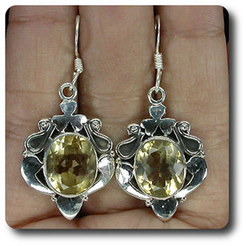 BOUCLES D'OREILLE CITRINE