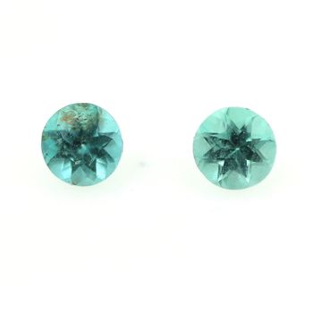 0.39CT. 2 pcs GREEN BLUE APATITE . VVS