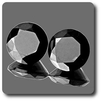0.23 cts LOT DE 2 DIAMANT NOIR