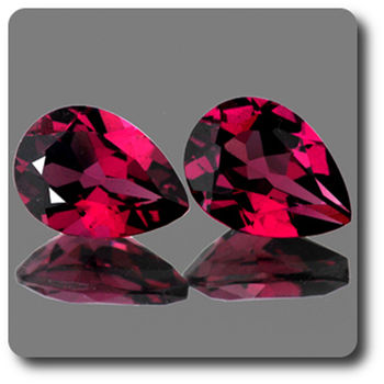 1.57CT. 2 pcs Pink Rhodolite GARNET. IF