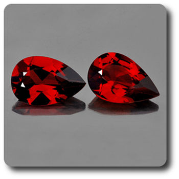 2.70CT. 2 pcs RED GARNET. IF