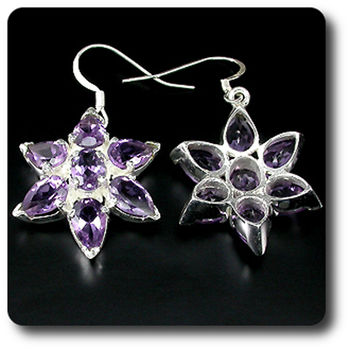 BOUCLES D'OREILLE AMETHYSTE
