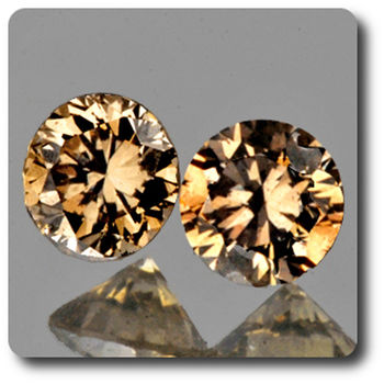 0.04CT. 2 pcs NATURAL CHAMPAGNE DIAMOND. IF