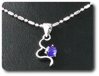 5 mm Purple Amethyst Pendant