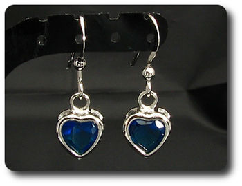 BOUCLES D'OREILLE SAPHIR BLEU