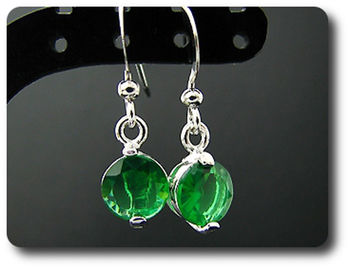 BOUCLES D'OREILLE EMERAUDE