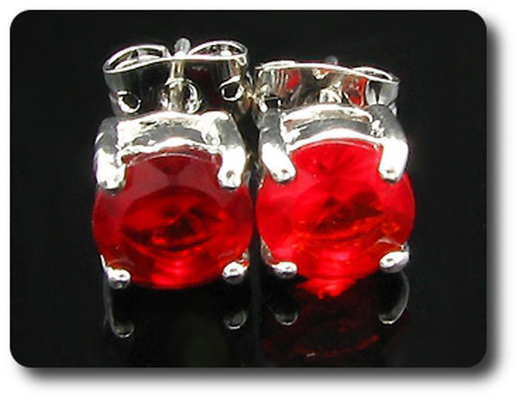 BOUCLES D'OREILLE RUBIS