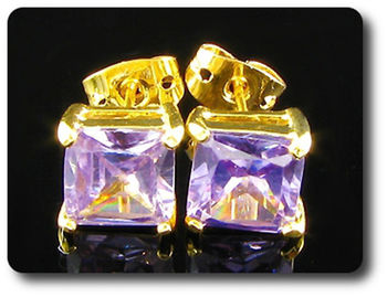 BOUCLES D'OREILLE AMETHYSTE