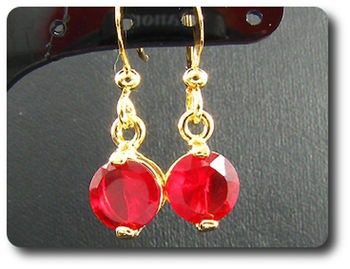 BOUCLES D'OREILLE RUBIS