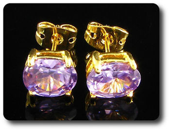 BOUCLES D'OREILLE AMETHYSTE