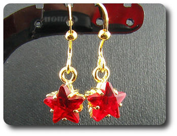 BOUCLES D'OREILLE RUBIS