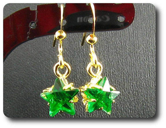 BOUCLES D'OREILLE EMERAUDE