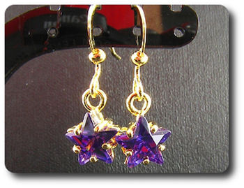 BOUCLES D'OREILLE AMETHYSTE
