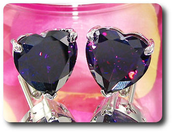 1x18mm Purple Amethyst Cufflink for women