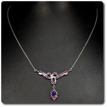 COLLIER SAPHIR & RUBIS