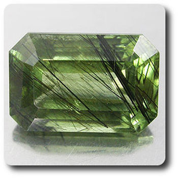 4.20 cts PERIDOT RUTILE. VVS