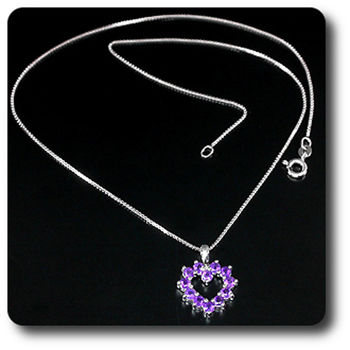 PENDENTIF AMETHYSTE + CHAINE